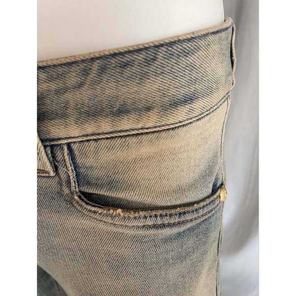 Balmain Women's Moto-style Distressed Low-Rise 36 - Picture 7 of 12